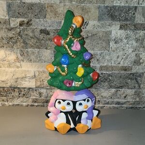Penguin Christmas Tree Figurine